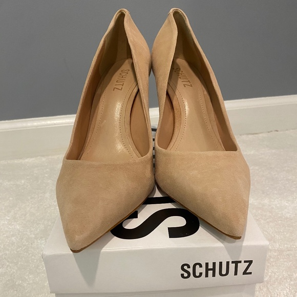 New - Honey Beige Schutz Heels size 9 - Picture 1 of 5